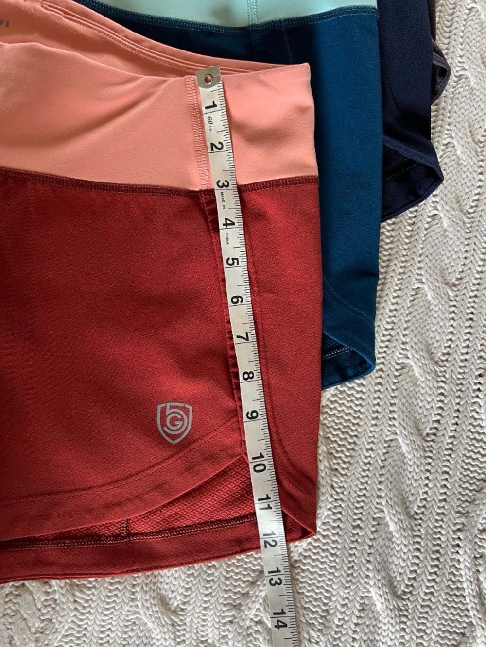 Lot of 4 Goal Five Performance Shorts - Women's L - Navy, Gray, Rust, Blue - Picture 3 of 8